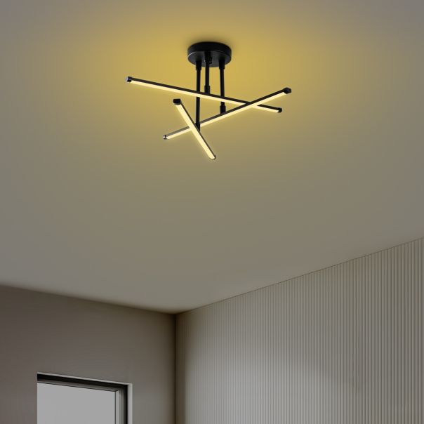 OPVIQ LED luster Ledflower 13649, crna - EP3007977