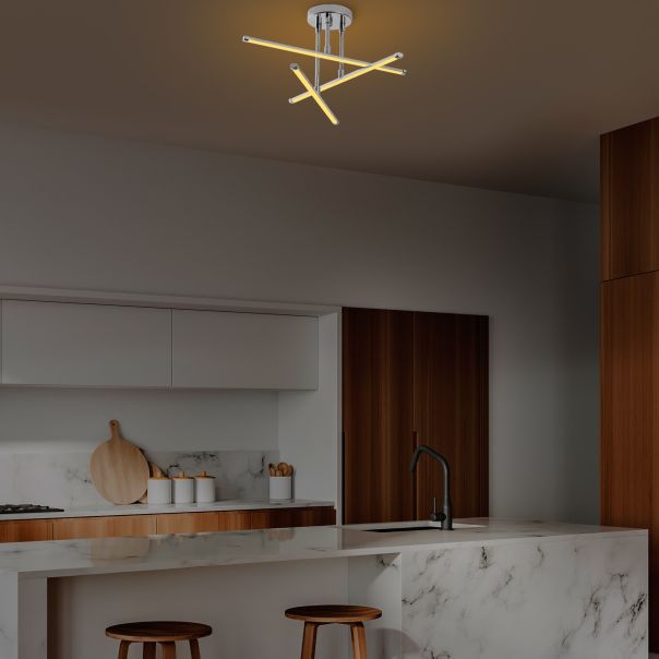 OPVIQ LED luster Ledflower 13652, srebrna - EP3007983