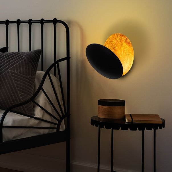 OPVIQ Zidna lampa Yosma 13639, crna/bronzana - EP3007986