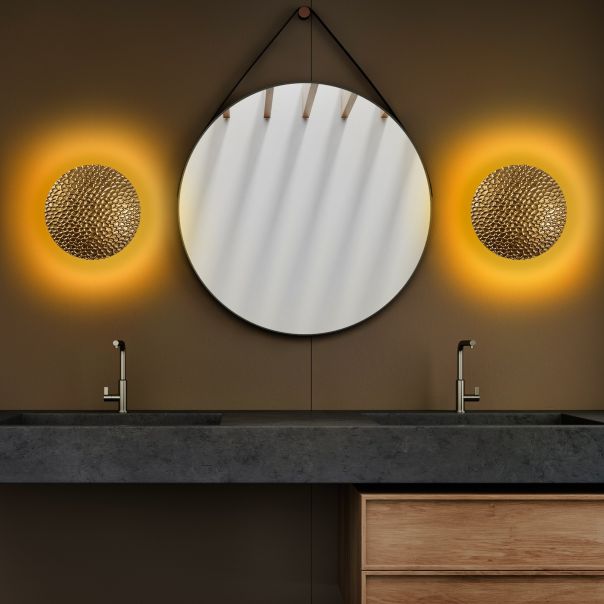 OPVIQ Zidna lampa Yosma 13645, zlatna - EP3008026