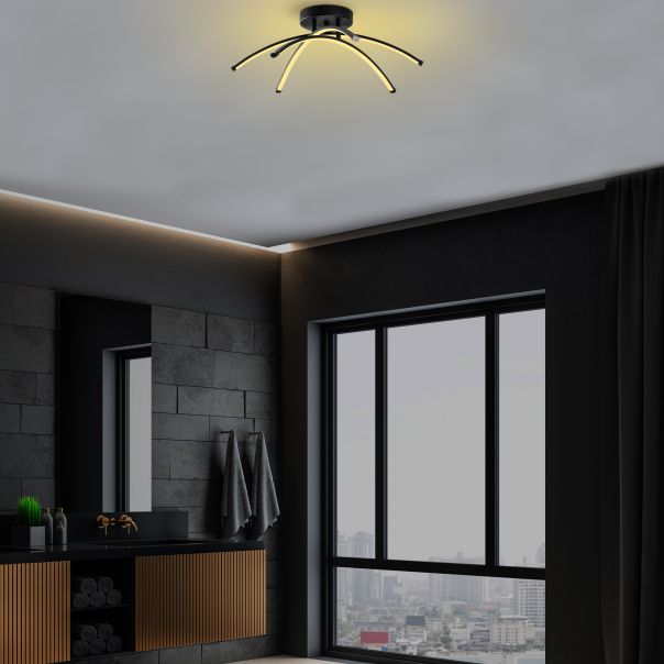 OPVIQ LED luster Ledbanana 13685, crna - EP3008032