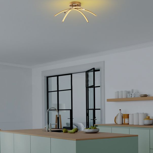 OPVIQ LED luster Ledbanana 13686, zlatna - EP3008035