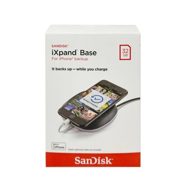 SANDISK iXpand Base punjač za iPhone sa memorijom za automatski back-up slika i videa 32GB - EP3169557