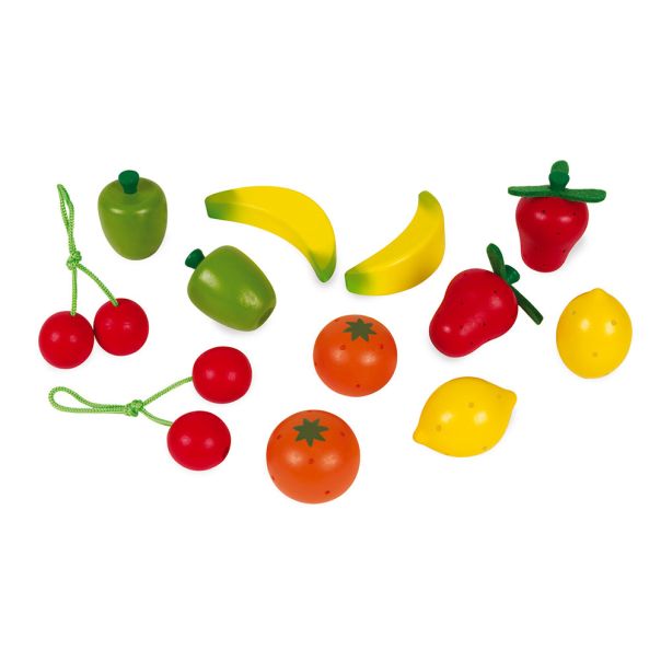 JANOD Igračka drvena korpa sa voćem Green market - J05610