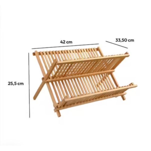 FIVE Oceđivač za sudove 42X33,5X25,5cm bambus - 120056