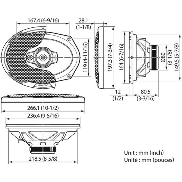 KENWOOD Zvučnici za auto KFC-PS6976 - 16169-1