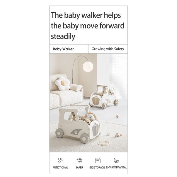 PREMIUM STIL Dečija automobil guralica 3u1 boja kafe - 12045-1