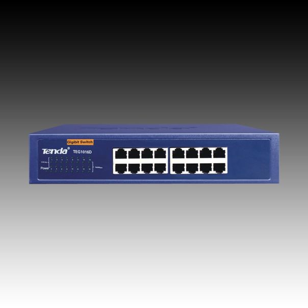 TENDA 16-Port 10/100/1000 Mbps Ethernet Switch - TEG1016D