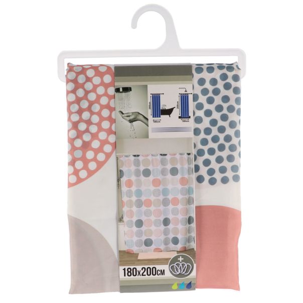 TENDANCE Zavesa za kadu sa 12 kukica 180x200cm Gaia - 1205664