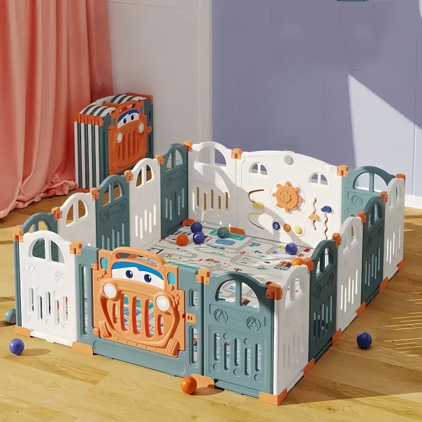 PREMIUM STIL Dečija Ogradica „Autić“ 152*149cm - 12116-1