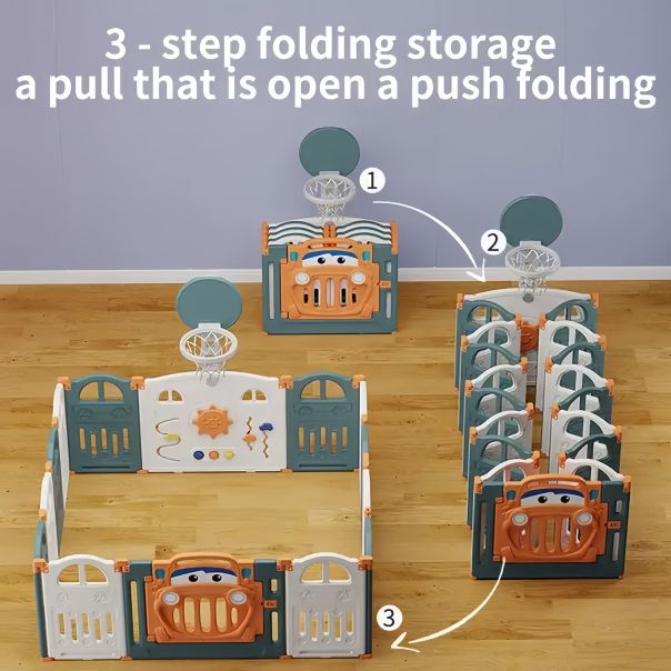 PREMIUM STIL Dečija Ogradica „Autić“ 152*149cm - 12116-1