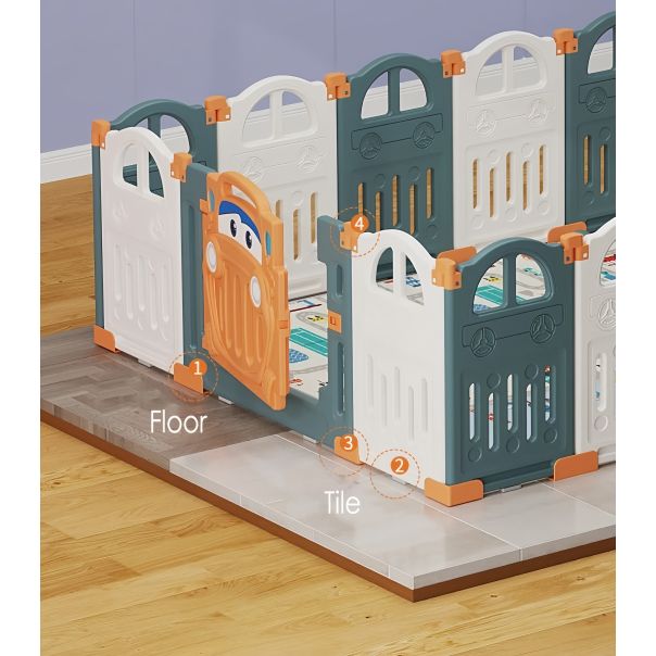 PREMIUM STIL Dečija Ogradica „Autić“ 152*149cm - 12116-1