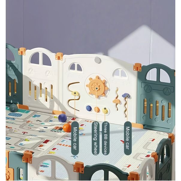 PREMIUM STIL Dečija Ogradica „Autić“ 188*155cm - 12128