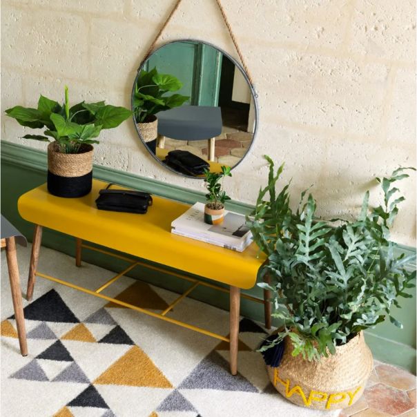 ATMOSPHERA Ogledalo 38x3cm metal/staklo crna - 121409A