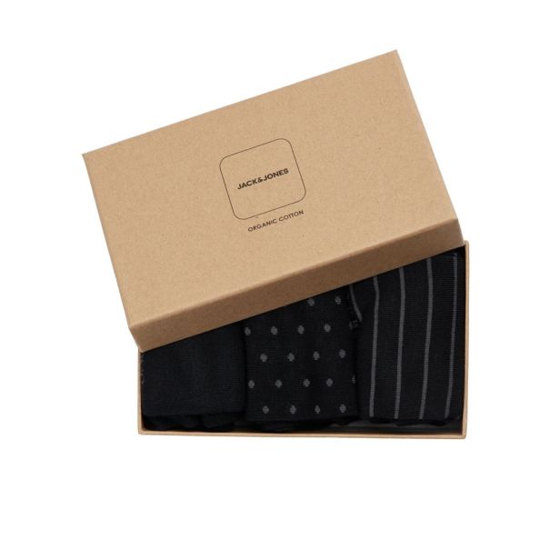 JACK & JONES Muške čarape set carbo - EP3135344