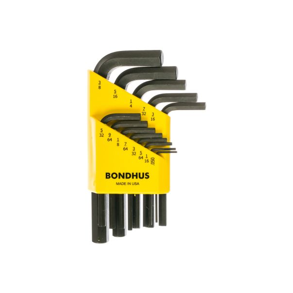 Set kratkih inčnih imbus ključeva Bondhus ProGuard HEX .050 - 3/8 12237 13 kom - 12237-1