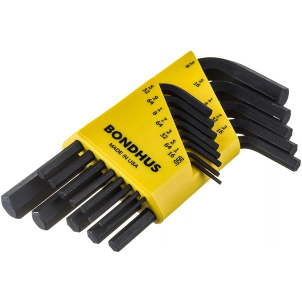 Set kratkih inčnih imbus ključeva Bondhus ProGuard HEX .050 - 3/8 12237 13 kom - 12237-1