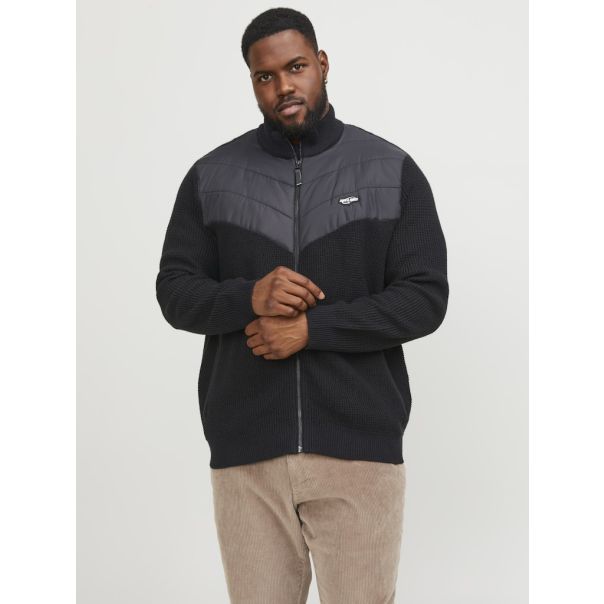JACK & JONES Muški kardigan black - EP3175559
