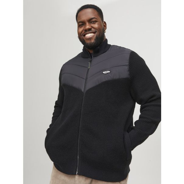 JACK & JONES Muški kardigan black - EP3175559