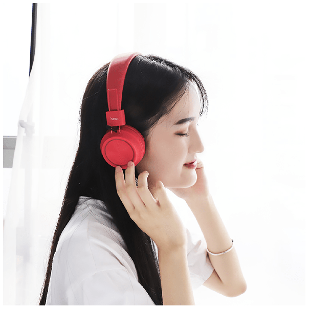 HOCO Bluetooth slušalice W25 Promise, crvena - 12256