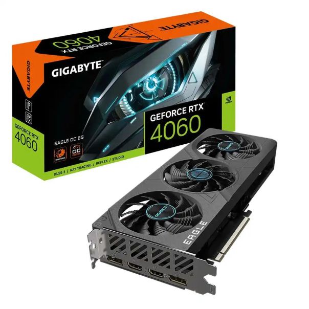 GIGABYTE Grafička karta GV-N4060EAGLE OC-8GD GeForce RTX 4060 EAGLE OC 8GB - VGA02729