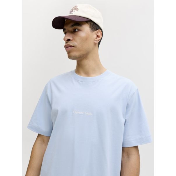 JACK & JONES Muška plava majica rebro - EP3080937