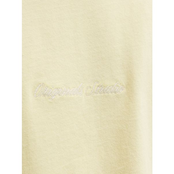JACK & JONES Muška žuta majica rebro - EP3080940
