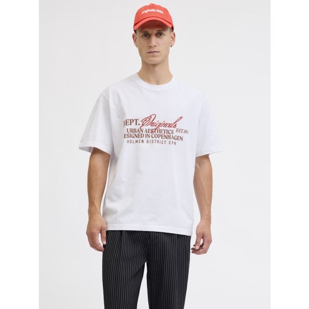JACK & JONES Muška bela majica bedford - EP3076134