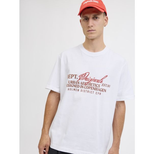 JACK & JONES Muška bela majica bedford - EP3076134
