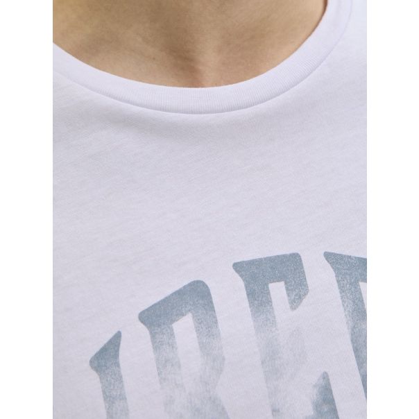 JACK & JONES Muška bela majica jrebalfy - EP3080922