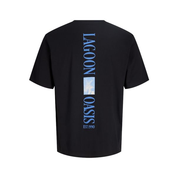 JACK & JONES Muška crna majica miles - EP3080919