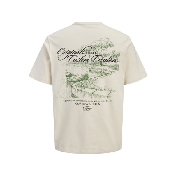 JACK & JONES Muška bež majica catskills - EP3076143