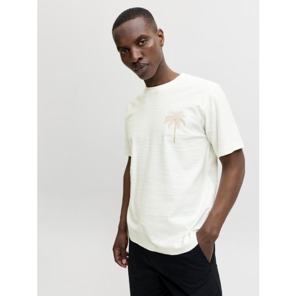 JACK & JONES Muška bež majica emmett - EP3080955