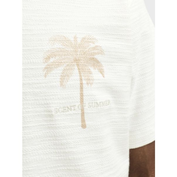 JACK & JONES Muška bež majica emmett - EP3080955