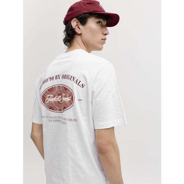 JACK & JONES Muška bela majica cassis - EP3080949