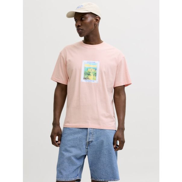 JACK & JONES Muška narandžasta majica cassis - EP3080961