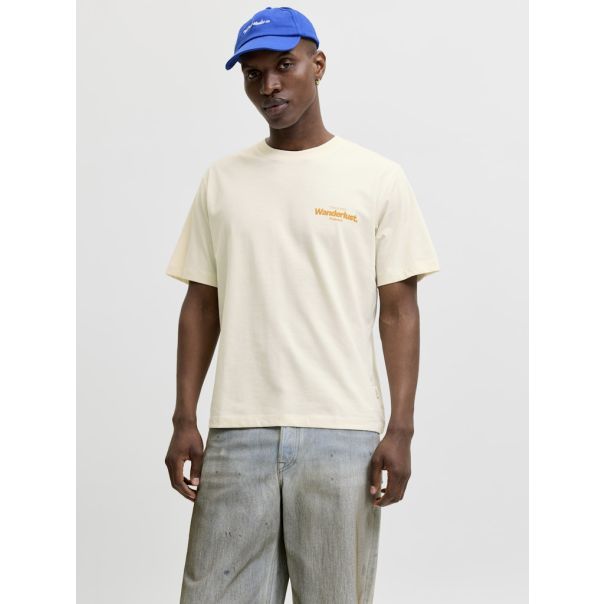 JACK & JONES Muška bež majica riviera - EP3080973
