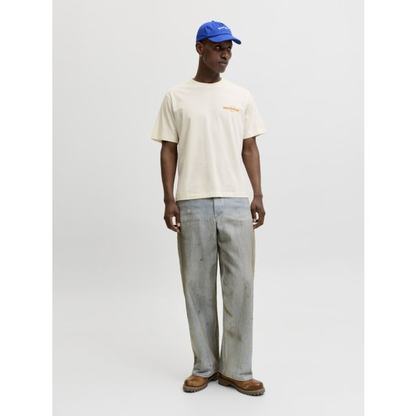 JACK & JONES Muška bež majica riviera - EP3080973