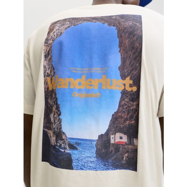 JACK & JONES Muška bež majica riviera - EP3080973