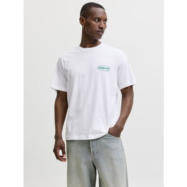 JACK & JONES Muška bela majica riviera - EP3080985
