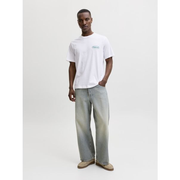 JACK & JONES Muška bela majica riviera - EP3080985