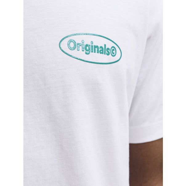 JACK & JONES Muška bela majica riviera - EP3080985