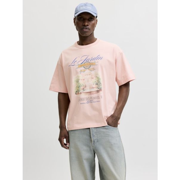 JACK & JONES Muška narandžasta majica menton - EP3081003