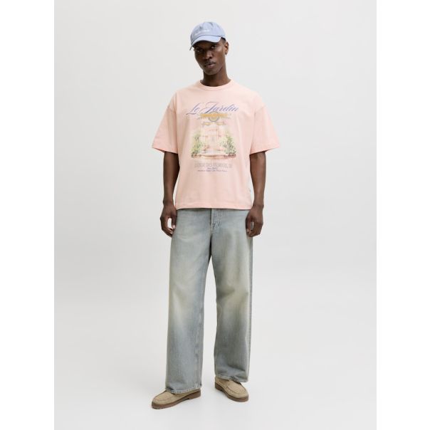 JACK & JONES Muška narandžasta majica menton - EP3081003