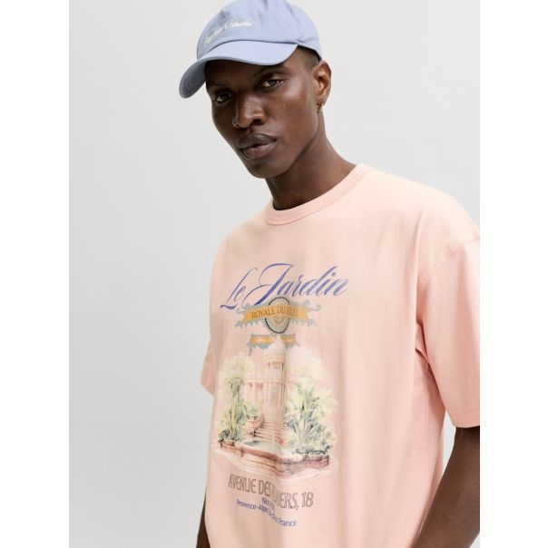 JACK & JONES Muška narandžasta majica menton - EP3081003
