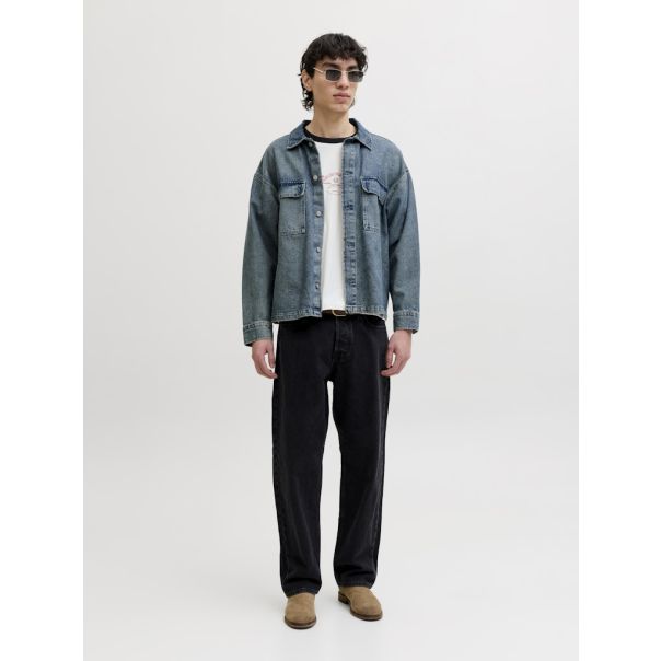 JACK & JONES Muška bež majica menton - EP3081000