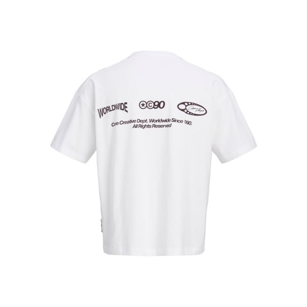 JACK & JONES Muška bela majica echo - EP3076188