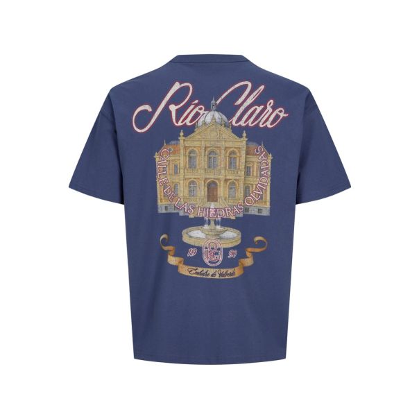 JACK & JONES Muška plava majica chamberi - EP3081039