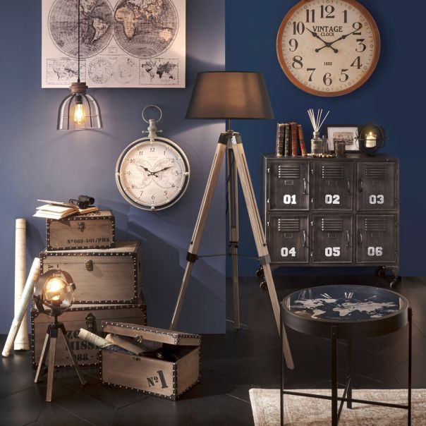 ATMOSPHERA Podna lampa 65x59x145cm crna - 123174