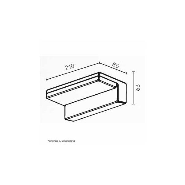 BBLINK LED Svetiljka jm-049 zidna 9w 4000k ip54 - 123466